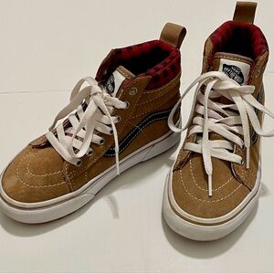 VANS Winter Boots UY SK8-HI MTE-1 PLAID, BROWN/BLACK
